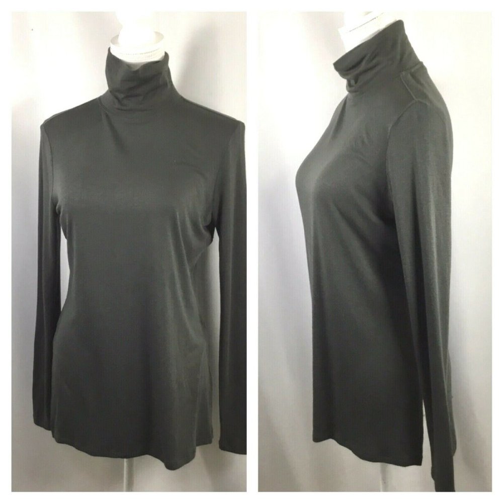 Athleta Threadlight Turtleneck Tunic Women's Size XS Lightweight Knit Olive - Picture 2 of 9